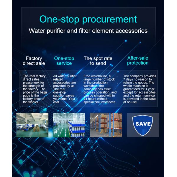 Polypropylene PP 20 Inch Front Water Filter Housing 4 Minutes 3013 Ro Membrane Housing