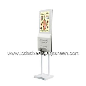 Android Lcd Digital Signage 21.5 Inch With Automatic Foam Soap Hand Sanitizer
