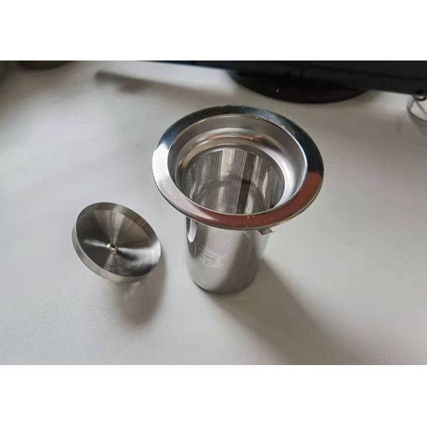 Buy 5cm Reusable Sus304 FDA Metal Tea Strainer With Lid at wholesale prices