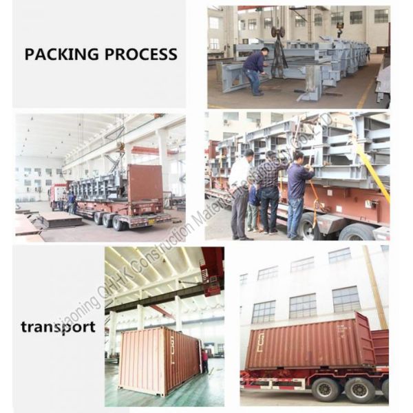 welding fabrication large steel structure weld h beam