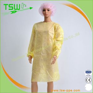Level 1 2 SMS Isolation Gowns With Knitted Elastic Cuff