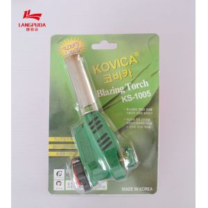 Quality Green Stainless Steel Plastic 16cm Gas Heating Torch for sale