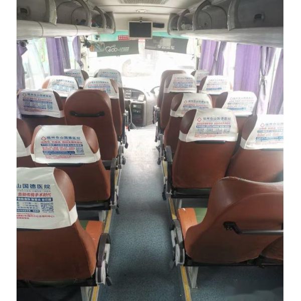 Used Tour Bus Yutong ZK6858 34 Seats Steel Chassis Air Suspension Yuchai 162kw