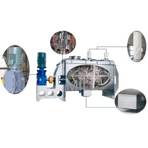 Dry Powder Blender Screw 500L horizontal ribbon mixer