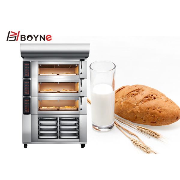 Buy Digital Tube Heating SS Touch Screen Baking Oven 3 Deck 6 Trays at wholesale prices