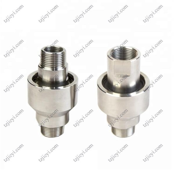 Stainless steel high pressure swivel joint for hydraulic oil and water BSP threaded connection