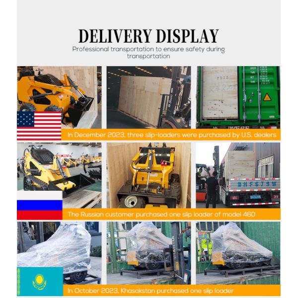 Versatile Mini Skid Steer Drive Loader with Crawler Tracks Efficient for Garden & Industrial Applications