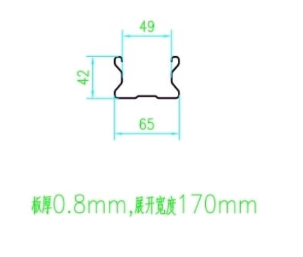 Colorbond Steel Fencing Manufacturer 0.5-0.8mm Thickness 65*24 Fence Post Column Roll Forming Machine