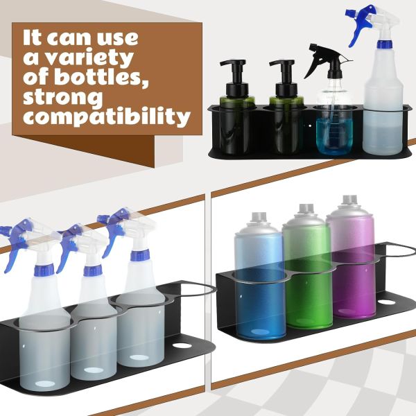 Garage Mechanic Paint Bottle Can Organizer Heavy Duty Wall Mount Spray Bottle Holder