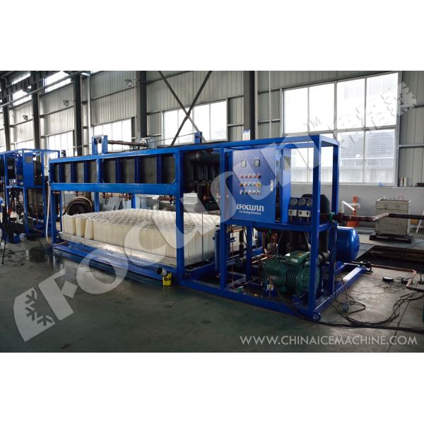 Snow Flake Ice Focusun 5000kg/day Automatic Direct Cooling Ice Block Machine for Fishery