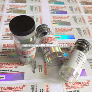 Waterproof tren Acetate 100mg/ml Glass Vial Labels