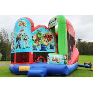 Inflatable Juming Castle Combo Outdoor Hire Inflatable Bouncy Castle With Slide