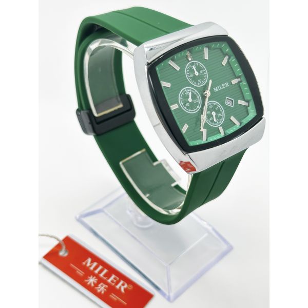 Fashion Sports Luxury Silicone Strap Watches Lage Dial Wrist Quartz Watch