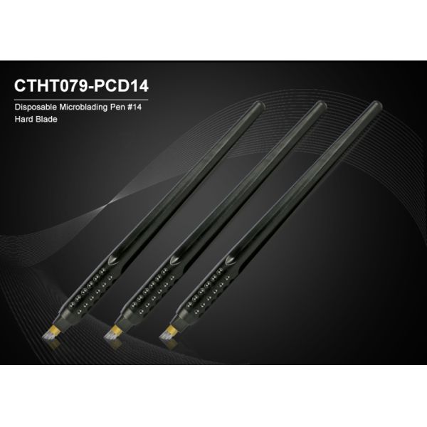 3D Embroidered #14 Hard Blade Disposable Microblading Pen For Hairstroke