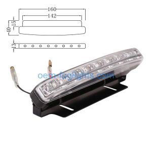 Quality 8 High Power White Color Waterproof Led Daytime Driving Lights for sale