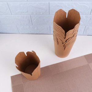 Debossing Disposable Noodle Bowl Fried Chicken Takeout Snack Paper Box