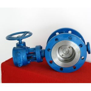 Zero Leakage Triple Eccentric Butterfly Valve , Metal Seal Flange Type Butterfly