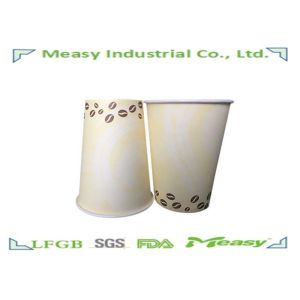 12OZ Single Wall Paper Cups Logo Printed disposable coffee cup
