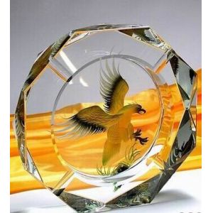 Beautiful Transparent Eagle Crystal Ashtray