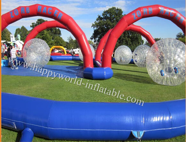 Buy inflatable zorb ball track at wholesale prices