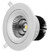 Buy Flicker Free Circular LED Ceiling Mounted Downlight With Antiglare Ring CE RoHS at wholesale prices