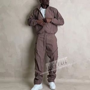 Custom Lightweight Jogger Set 3m Reflective Windbreaker Sweatsuit Nylon