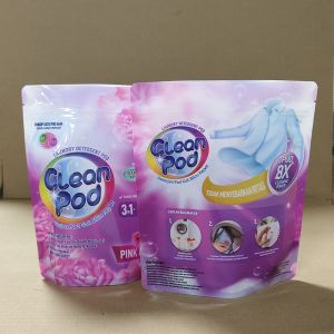 Waterproof Laundry Detergent Pods In Resealable Zipper Bag Durable Laminate