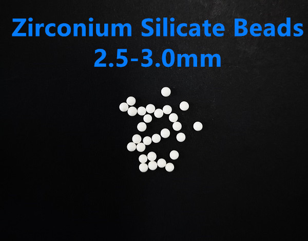 Buy 2.5-3.0mm Zirconium Silicate Beads 65 Zirconia Grinding Beads Pesticides Dispersion at wholesale prices
