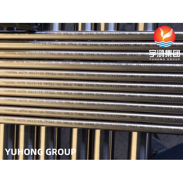 Buy ASTM A213 TP321 Stainless Steel Seamless Tube For Heat Exchanger Tubes Bright Annealed at wholesale prices
