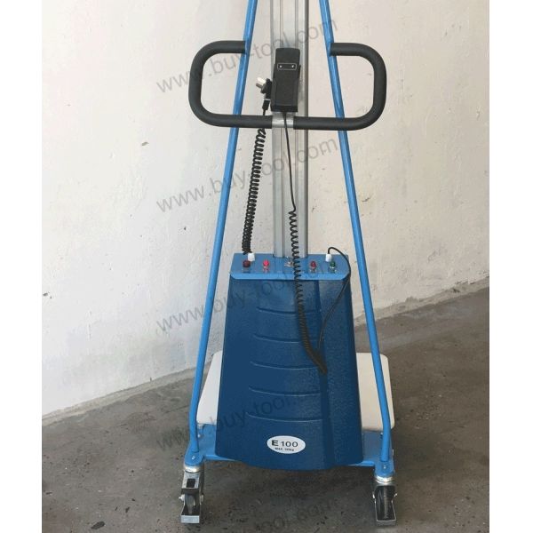 Automatic Hydraulic Stacker Handling Tools Electric Work Positioner Lift Truck 550lb Capacity