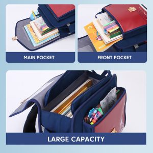 Lock Design Leather School Backpacks Toddler Kids Cute Cartoon Backpack