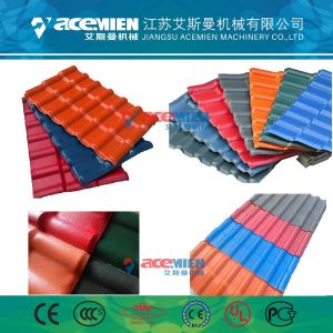 PVC ASA Roofing Tile Making Machine Plastic Glazed Bamboo Shape 25*5*3.5m