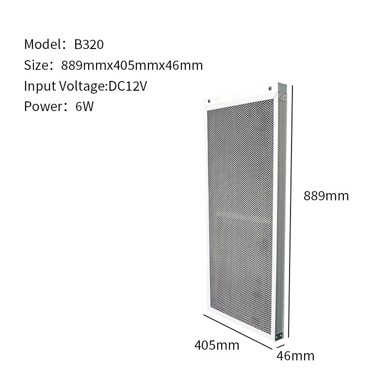 Electric Powered 12V Eelectrostatic Air Filter AIR B320 For Commercial Air Cleaning
