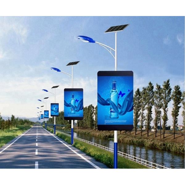 5000CD/SQM Outdoor Street Light Pole Led advertising Display Wifi 3G USB Wireless Control