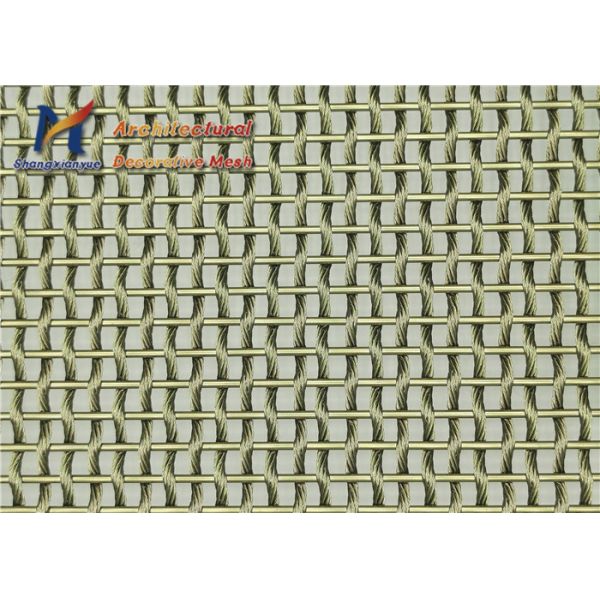 Titanium Coated Architectural Cable Mesh 2.5mm Stainless Steel 201
