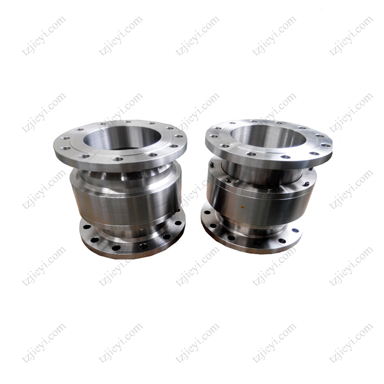 Carbon steel straight through type flange connection high pressure swivel joint for hydraulic oil, water