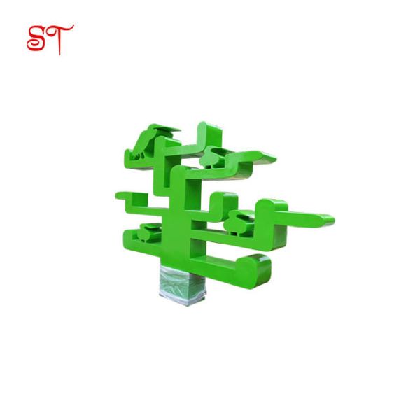 Buy Campus Resin Art Sculpture Bird Modern Landscape Green SS Metal at wholesale prices