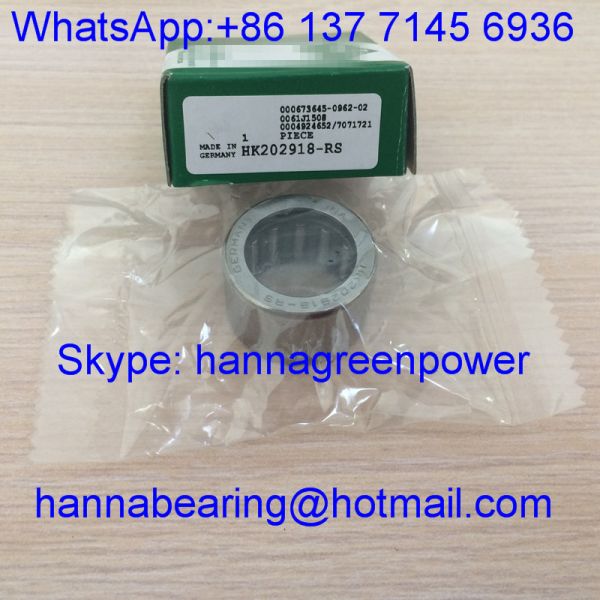 Buy HK202918-RS / HK202918 / HK20x29x18 Motorcycle Clutch Bearing / Needle Roller Bearing With Seal , 20*29*18mm at wholesale prices