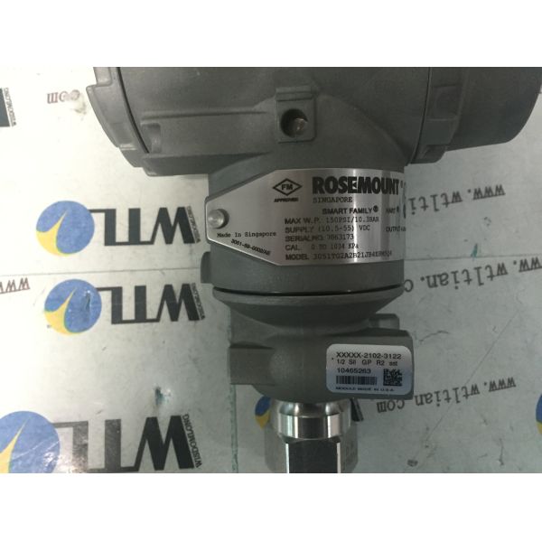 Buy Rosemount 3051T In-Line Pressure Transmitter  3051TG2A2B21A  -14.7 to 150PSI at wholesale prices