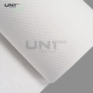 Pearl Dot Pattern Spunlace Nonwoven Fabric Cross Lapping 10cm Width