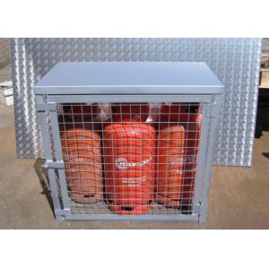 China Compressed Gas Cylinder Cages Gas Canister Storage For Warehouse 800*900*430mm on sale