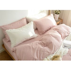 100% Cotton Home Modern Duvet Covers And Shams 4Pcs Cute Color Optional