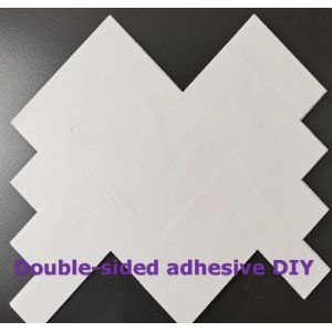 Natural Stone Herringbone Mosaic Tiles 300x300mm Self-Adhesive