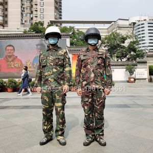 Police Temperature Detection AI Helmet