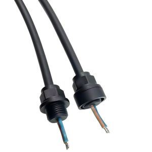 Threaded M15 Waterproof Cable Connector Solar Power System Panel