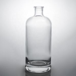 Glass bottle Whisky Glass Vodka Gin Rum bottle with cork 375ml 500ml 700ml 750ml