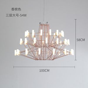 Creative Living Room Post-Modern Chandelier Luxury Designer Restaurant Coppelia