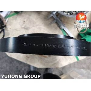 ASTM A105 Carbon Steel Slip On Raised Face Forged Flange Black Painted