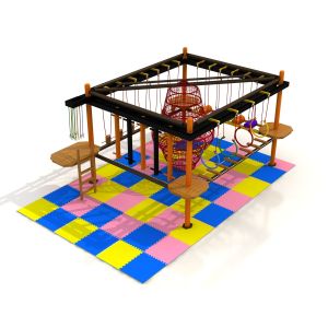 teenager challenging game adventure play park wooden play equipment for indoor