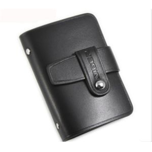 Custom Black Leather Mens Credit Card Holders Wallets